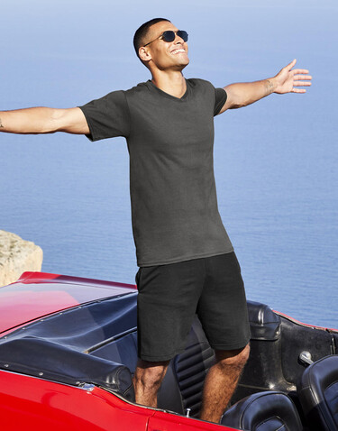 Fruit of the Loom Valueweight V-Neck-Tee, Deep Navy, 3XL bedrucken, Art.-Nr. 164012028