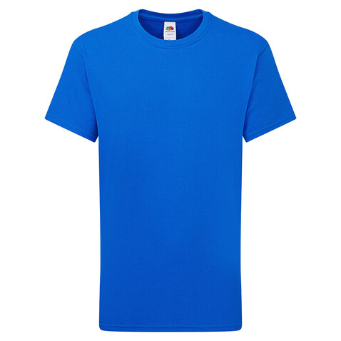 Fruit of the Loom Kids` Iconic 195 T, Royal Blue, 104 (3-4) bedrucken, Art.-Nr. 168013003