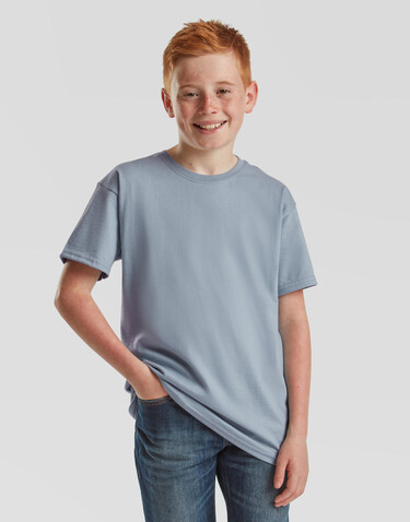 Fruit of the Loom Kids` Iconic 195 T, Deep Navy, 128 (7-8) bedrucken, Art.-Nr. 168012025