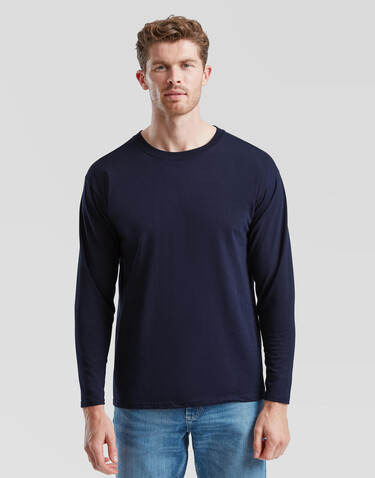 Fruit of the Loom Valueweight LS T, Black, L bedrucken, Art.-Nr. 170011015