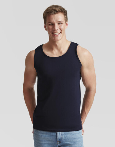 Fruit of the Loom Valueweight Athletic Vest, Black, 4XL bedrucken, Art.-Nr. 173011019