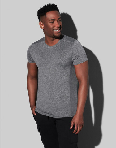 Stedman Recycled Sports-T Race Men, Grey Heather, 2XL bedrucken, Art.-Nr. 178051237