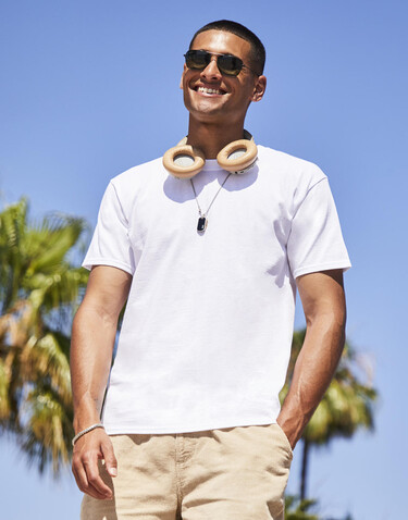Fruit of the Loom Heavy Cotton T, White, 2XL bedrucken, Art.-Nr. 180010007