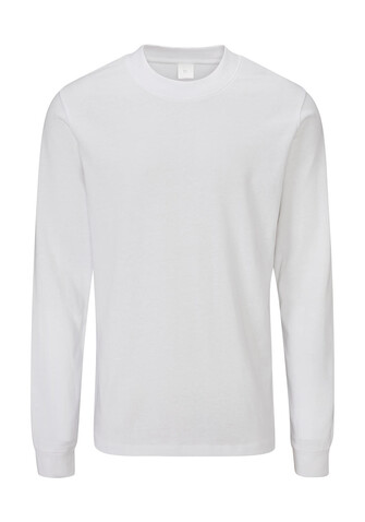 Mantis Essential Heavy Long Sleeve T, White, L bedrucken, Art.-Nr. 182480005