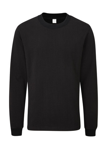 Mantis Essential Heavy Long Sleeve T, Black, 2XL bedrucken, Art.-Nr. 182481017