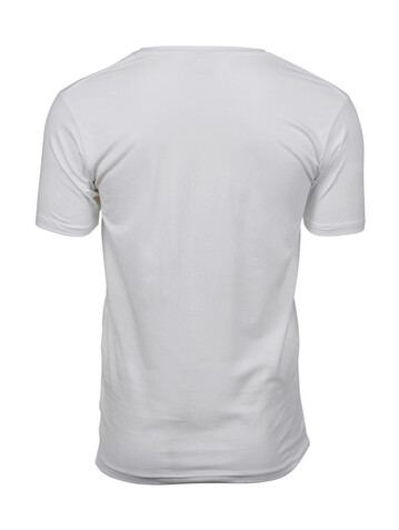 Tee Jays Men`s Stretch V-Tee, White, S bedrucken, Art.-Nr. 183540003