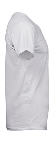 Tee Jays Men`s Stretch V-Tee, White, S bedrucken, Art.-Nr. 183540003