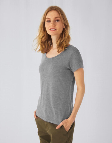 B &amp; C Triblend/women T-Shirt, Heather Dark Grey, 2XL bedrucken, Art.-Nr. 187421107