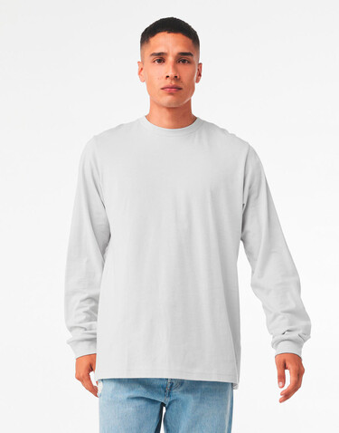 Bella Unisex Jersey Long Sleeve Tee, White, L bedrucken, Art.-Nr. 191060005