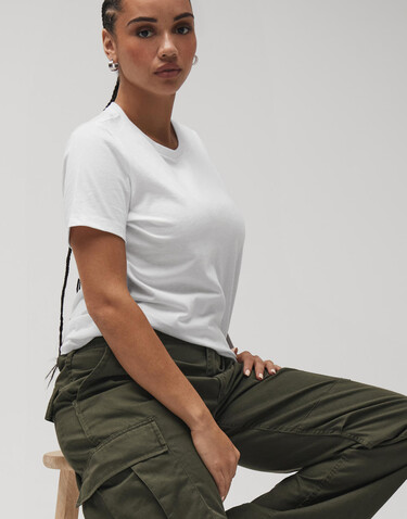 Bella Women`s Relaxed Jersey Short Sleeve Tee, White, L bedrucken, Art.-Nr. 194060005