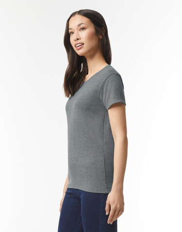 Gildan Heavy Cotton Women`s T-Shirt, Heather Sapphire, 3XL bedrucken, Art.-Nr. 194093328