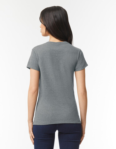 Gildan Heavy Cotton Women`s T-Shirt, Heather Sapphire, 3XL bedrucken, Art.-Nr. 194093328