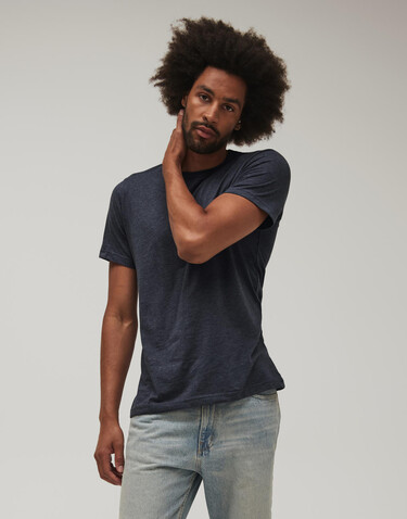 Bella Unisex Heather CVC Short Sleeve Tee, Heather Dusty Blue, XS bedrucken, Art.-Nr. 195061482