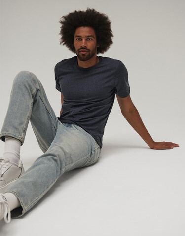 Bella Unisex Heather CVC Short Sleeve Tee, Heather Dusty Blue, XS bedrucken, Art.-Nr. 195061482