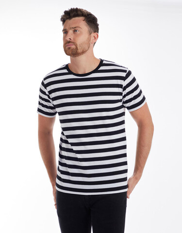 Mantis Men`s Stripy T, Navy/White, M bedrucken, Art.-Nr. 195482524