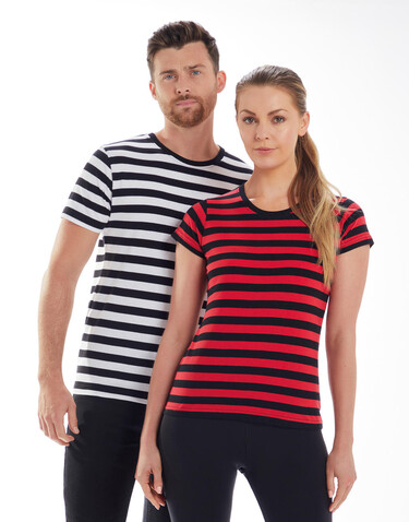 Mantis Men`s Stripy T, Black/Red, XL bedrucken, Art.-Nr. 195481546