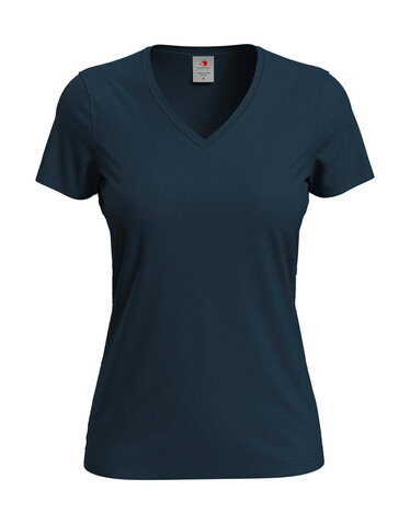 Stedman Classic-T V-Neck Women, Blue Midnight, XL bedrucken, Art.-Nr. 197052036