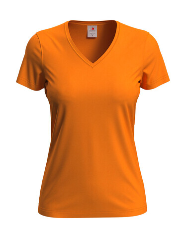 Stedman Classic-T V-Neck Women, Orange, M bedrucken, Art.-Nr. 197054104