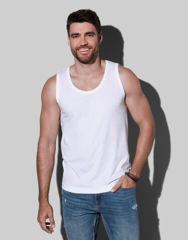 Stedman Classic Tank Top, White, S bedrucken, Art.-Nr. 198050003