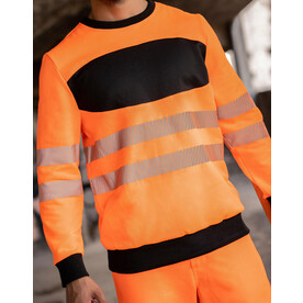 Korntex EOS - Hi-Vis Sweatshirt, Orange/Black, S bedrucken, Art.-Nr. 203134601 Korntex EOS - Hi-Vis Sweatshirt, Orange/Black, S bedrucken, Art.-Nr. 203134601