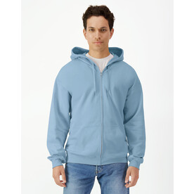 Gildan Softstyle Midweight Full Zip Hooded Sweat, Black, S bedrucken, Art.-Nr. 206091013 Gildan Softstyle Midweight Full Zip Hooded Sweat, Black, S bedrucken, Art.-Nr. 206091013