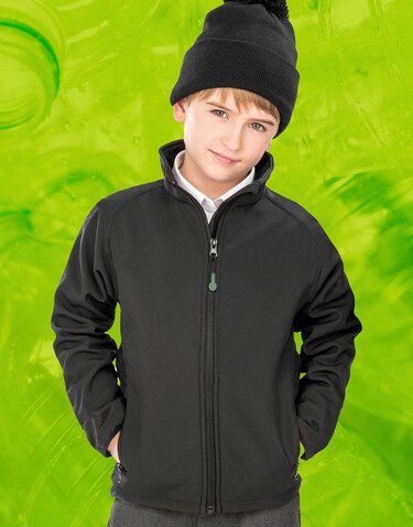 Result Recycled 2-Layer Printable J/Y Softshell Jacket, Grey, M (7-8) bedrucken, Art.-Nr. 210331214