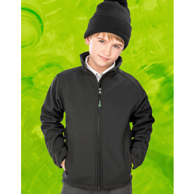 Result Recycled 2-Layer Printable J/Y Softshell Jacket, Black, S (5-6) bedrucken, Art.-Nr. 210331013 Result Recycled 2-Layer Printable J/Y Softshell Jacket, Black, S (5-6) bedrucken, Art.-Nr. 210331013