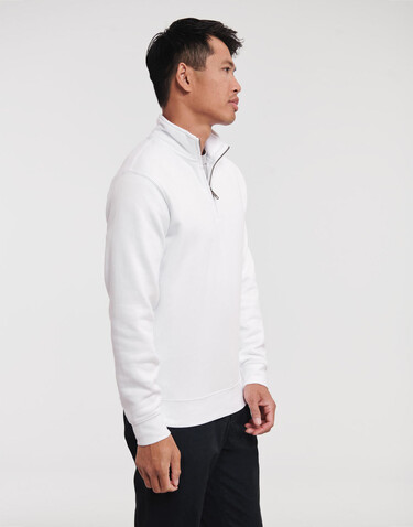 Russell Europe Authentic 1/4 Zip Sweat, French Navy, 2XL bedrucken, Art.-Nr. 211002017