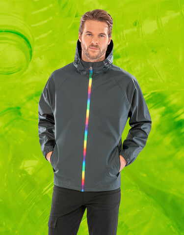 Result Prism PU Waterproof Jacket with Recycled Backing, Black Olive, XS bedrucken, Art.-Nr. 211331090