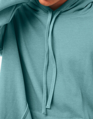 Bella Unisex Sponge Fleece Pullover DTM Hoodie, Heather Blue Lagoon, XL bedrucken, Art.-Nr. 212063186