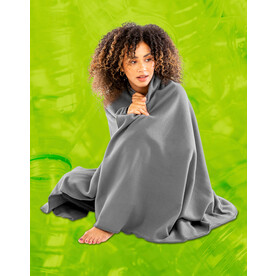 Result Recycled Fleece Blanket, Grey, One Size bedrucken, Art.-Nr. 216331210 Result Recycled Fleece Blanket, Grey, One Size bedrucken, Art.-Nr. 216331210