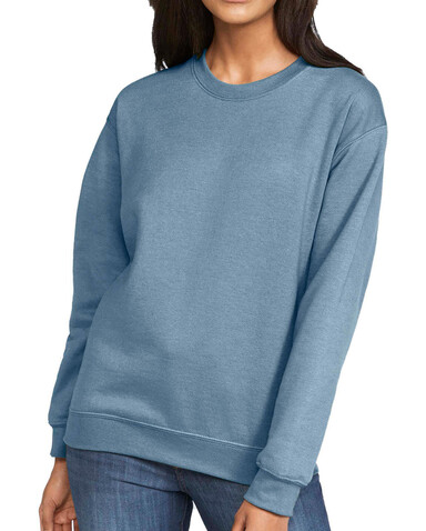 Gildan Softstyle Midweight Fleece Adult Crewneck, White, S bedrucken, Art.-Nr. 220090002