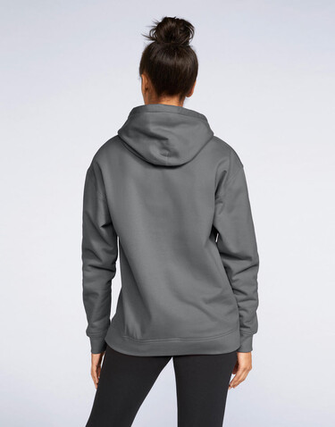 Gildan Softstyle Midweight Fleece Adult Hoodie, Dark Heather, 2XL bedrucken, Art.-Nr. 221091266