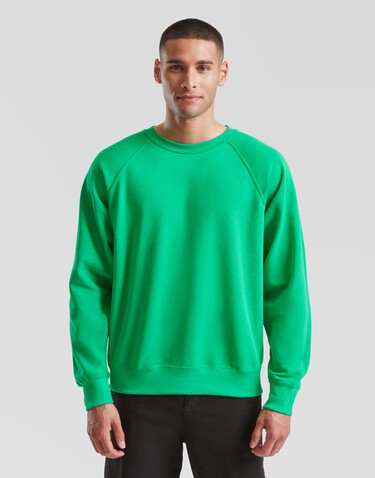 Fruit of the Loom Classic Raglan Sweat, Red, 2XL bedrucken, Art.-Nr. 237014007