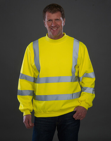 Yoko Fluo Sweatshirt, Fluo Orange, 3XL bedrucken, Art.-Nr. 277774056