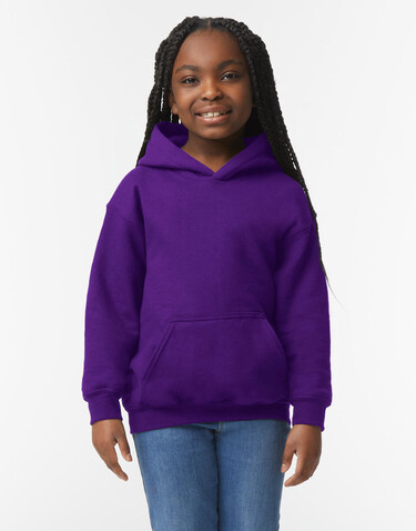 Gildan Heavy Blend Youth Hooded Sweat, Purple, M (140/152) bedrucken, Art.-Nr. 278093494