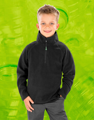 Result Junior Recycled Microfleece Top, Black, XS (4-6) bedrucken, Art.-Nr. 281331012