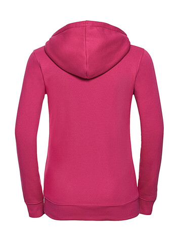 Russell Europe Ladies` Authentic Zipped Hood, Classic Red, M bedrucken, Art.-Nr. 283004014