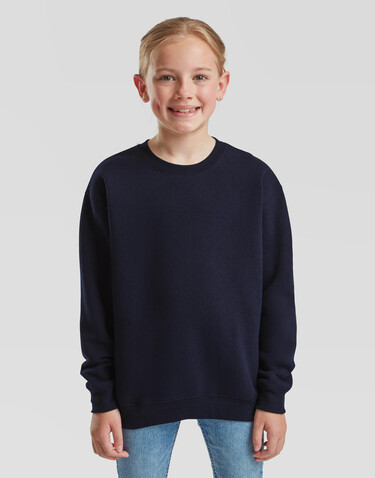 Fruit of the Loom Kids` Premium Set-In Sweat, Heather Grey, 164 (14-15) bedrucken, Art.-Nr. 286011238