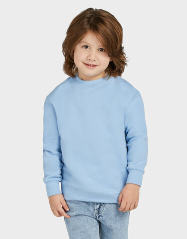 SG Crew Neck Sweatshirt Kids, Light Oxford, 116 (5-6/M) bedrucken, Art.-Nr. 286527194