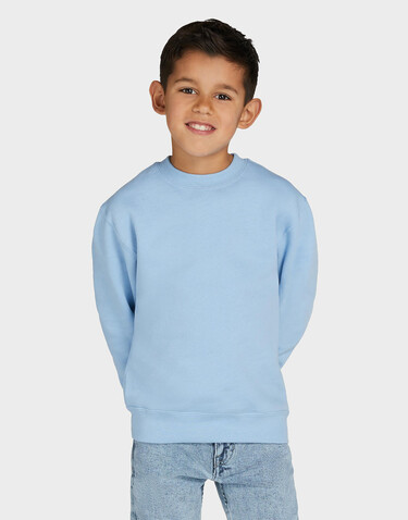 SG Crew Neck Sweatshirt Kids, Light Oxford, 104 (3-4/S) bedrucken, Art.-Nr. 286527193