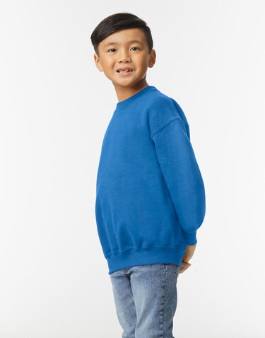 Gildan Heavy Blend Youth Crewneck Sweat, White, M (140/152) bedrucken, Art.-Nr. 288090004