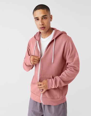 Bella Unisex Poly-Cotton Full Zip Hoodie, Gold, XS bedrucken, Art.-Nr. 293066432
