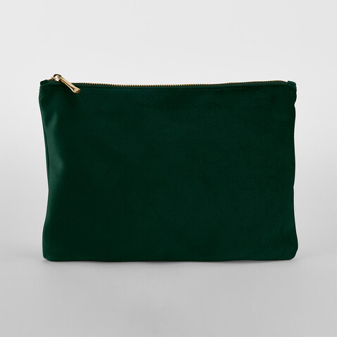 Bag Base Velvet Accessory Pouch, Dark Emerald, L bedrucken, Art.-Nr. 300295355