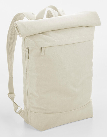 Bag Base Simplicity Roll-Top Backpack, Black, One Size bedrucken, Art.-Nr. 301291010