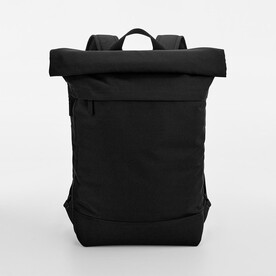 Bag Base Simplicity Roll-Top Backpack, Black, One Size bedrucken, Art.-Nr. 301291010 Bag Base Simplicity Roll-Top Backpack, Black, One Size bedrucken, Art.-Nr. 301291010