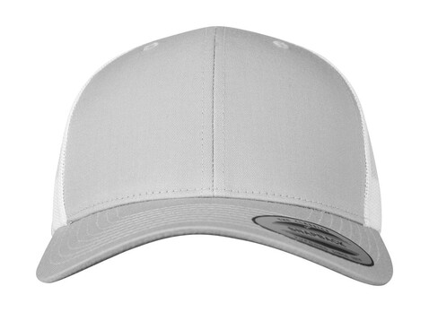 Yupoong Retro Trucker 2-Tone, Silver/White, One Size bedrucken, Art.-Nr. 307737610