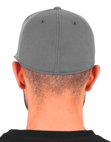 Flexfit Premium 210 Fitted, Heather Grey, S/M bedrucken, Art.-Nr. 309681231
