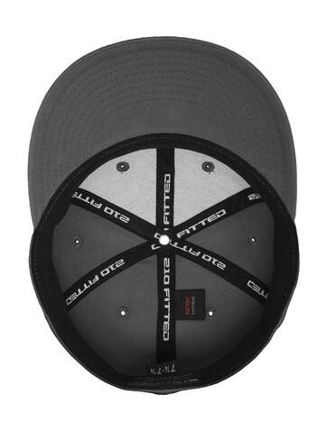 Flexfit Premium 210 Fitted, Heather Grey, S/M bedrucken, Art.-Nr. 309681231