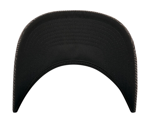 Flexfit Heringbone Melange Cap, Black/Heather Grey, S/M bedrucken, Art.-Nr. 310681521